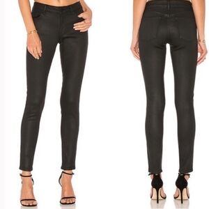 DL1961,‎ Emma, Black Coated Power Legging Jeans, Size 25